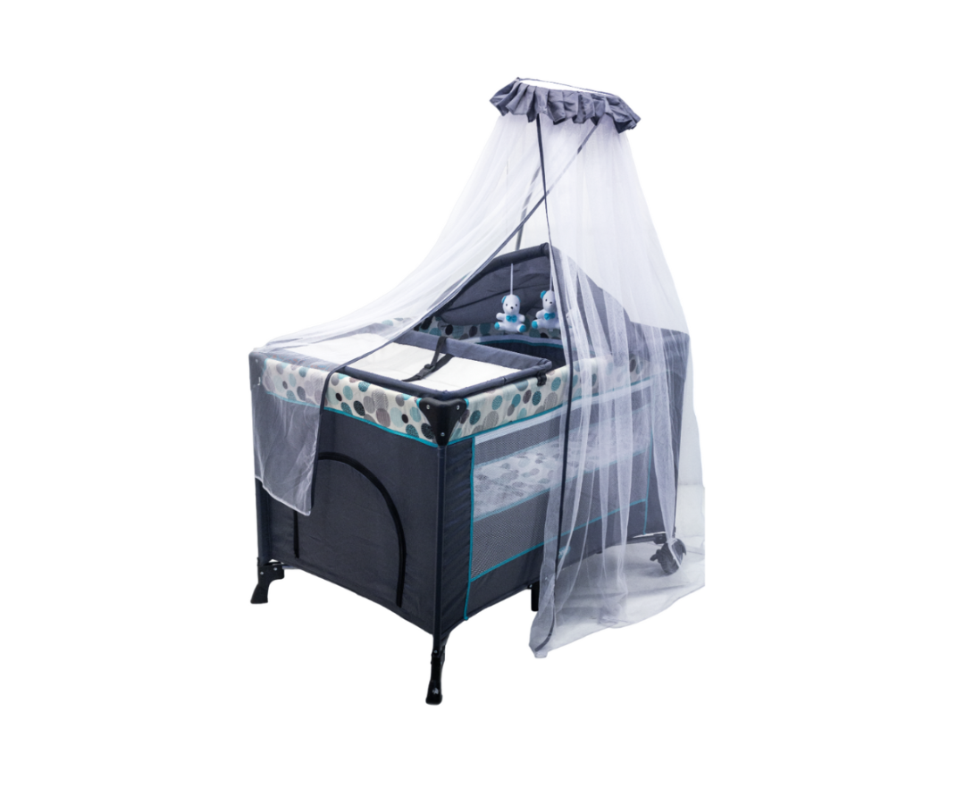 Corral Boy Con Toldo Verde Peke