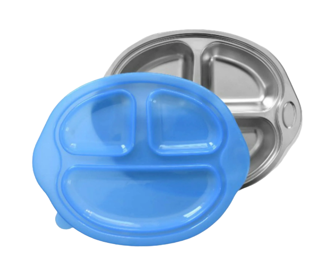 Plato Con Divisor Y Tapa Sage Spoonfuls