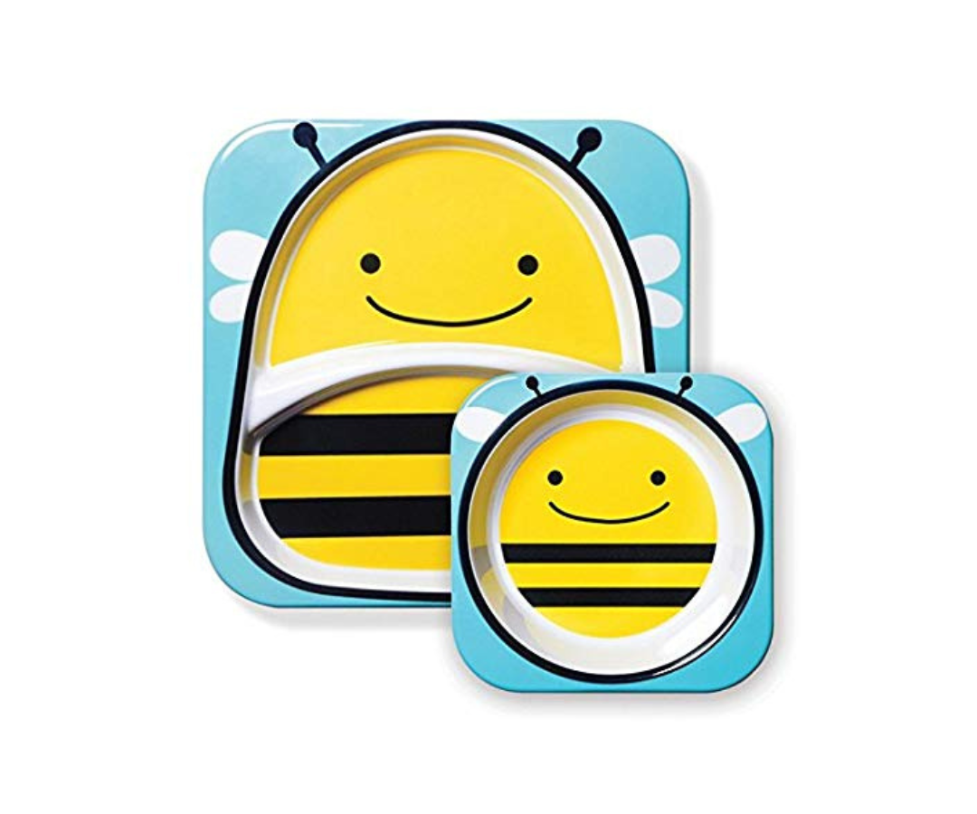 Platos X 2 Abeja Amarilla Skip Hop