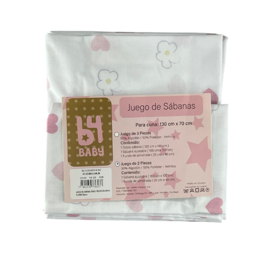 Juego de sábanas flores