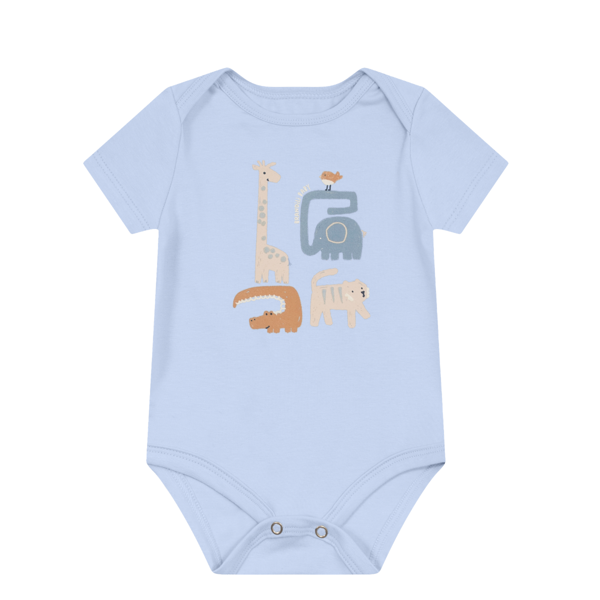 Body Y Bermuda Nene | Animales Azul Brandili