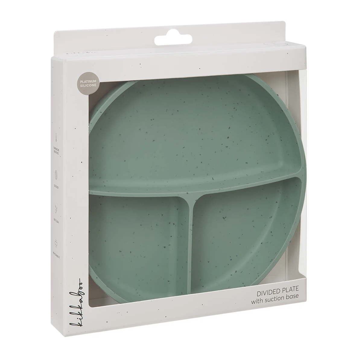 Plato Con Divisiones Platinum Silicon | Menta Kikkaboo