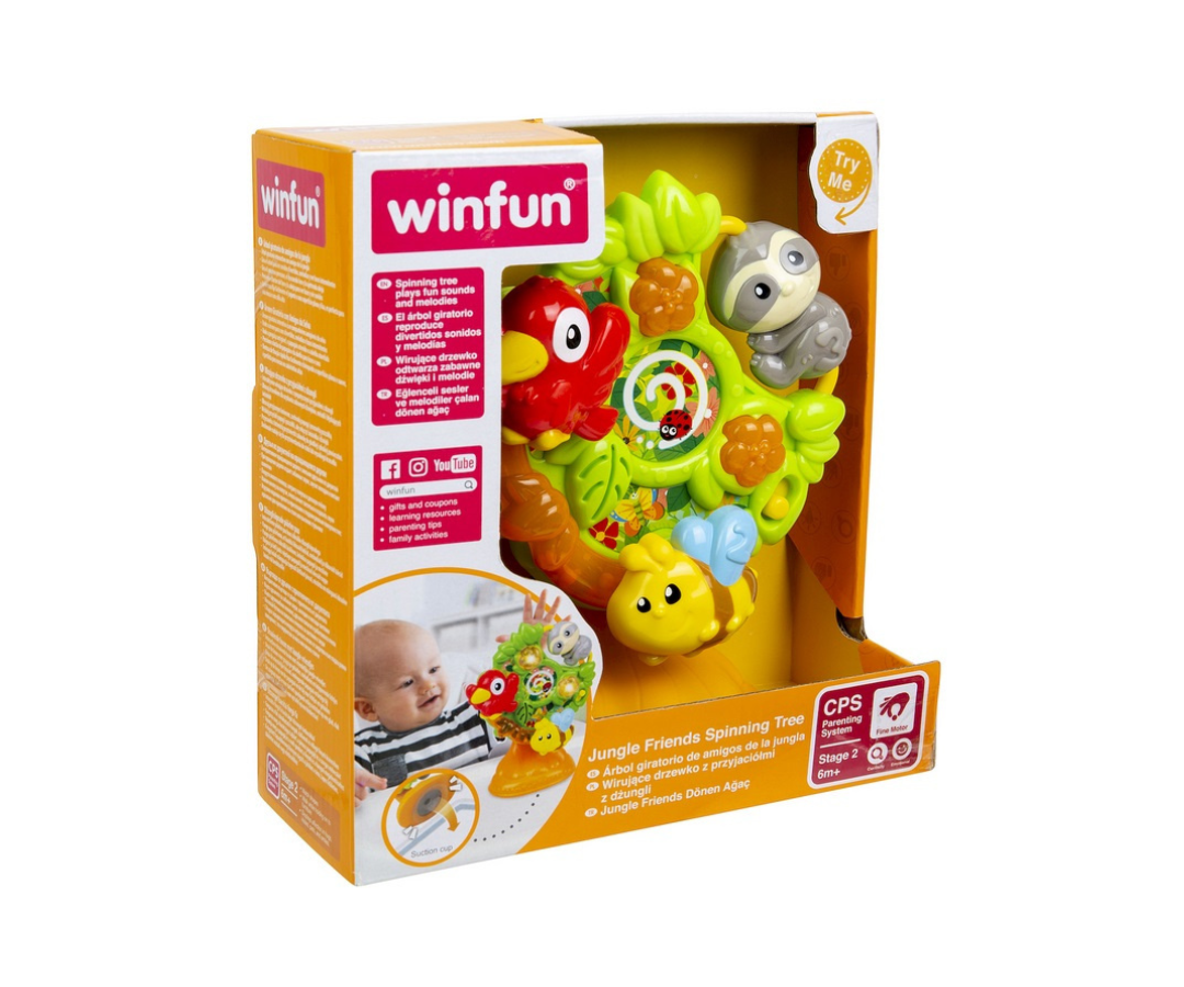 Árbol giratorio amigos de la selva