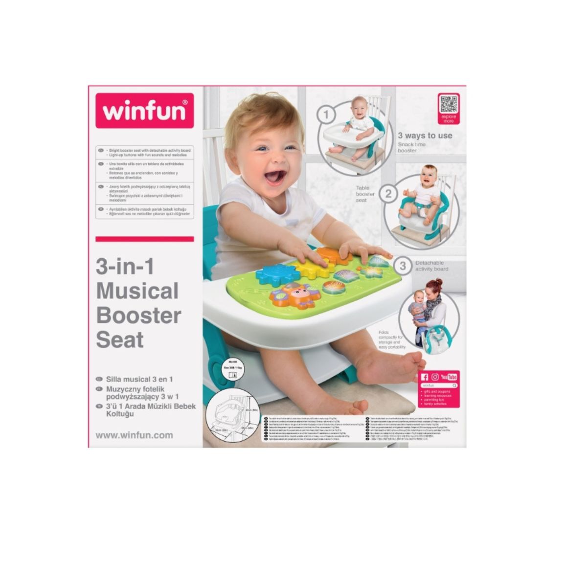 Silla booster 3 en 1 musical