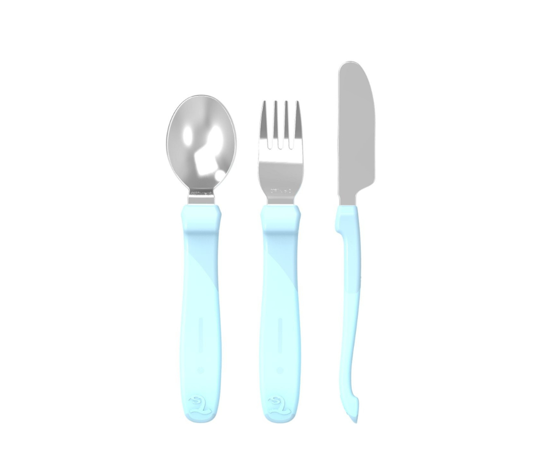 Set cubiertos acero inoxidable 12m