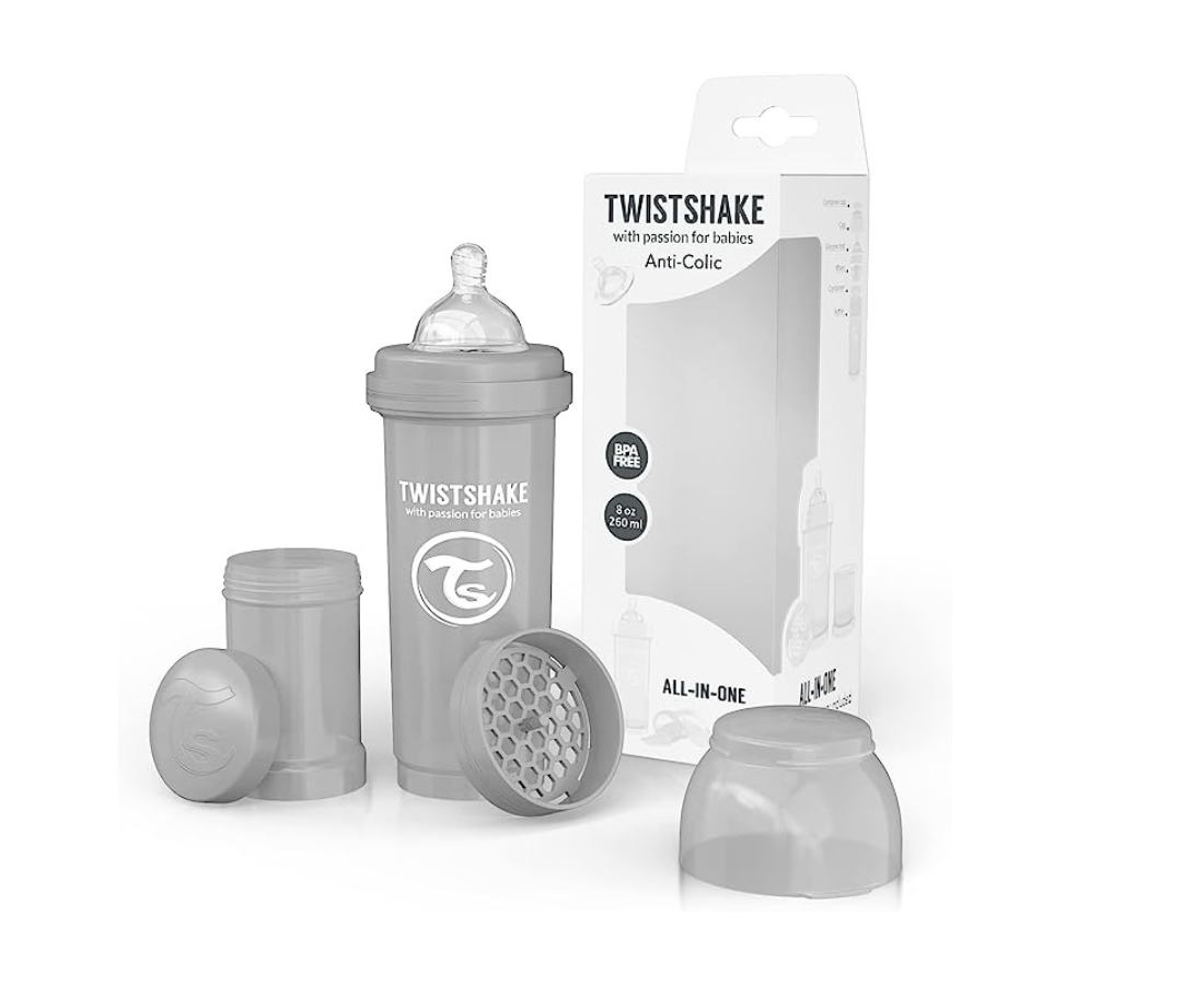 BIBERON TWISTSHAKE ANTI COLIC 260ML GRIS TWISTSHAKE