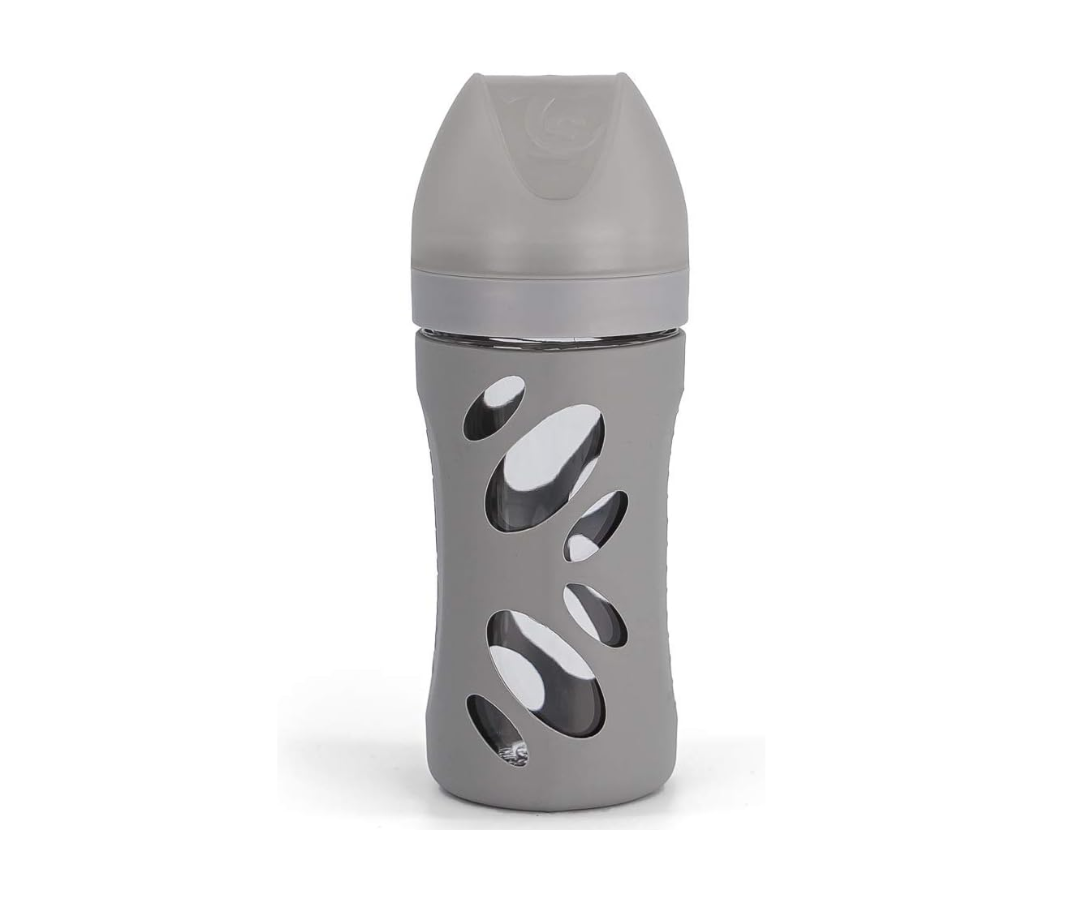 BIBERON DE VIDRIO TWISTSHAKE ANTI COLIC 260ML GRIS TWISTSHAKE