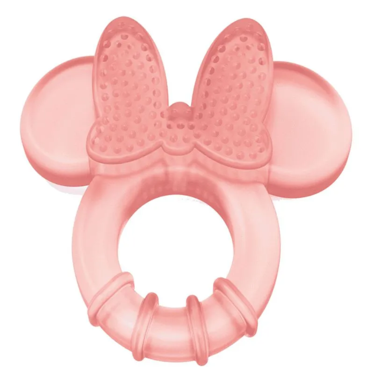 Mordedor Minnie MouseSilicona grado alimenticio 100 % libre de BPA, PVC y ftalatos