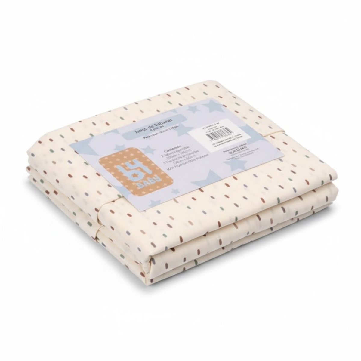 Juego De Sábanas 4 Piezas Con Diseño B4 Baby | Puntos