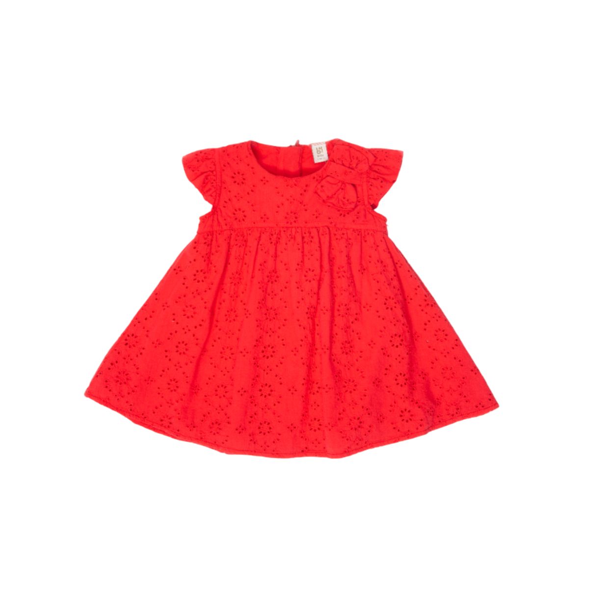 Vestido Con Textura Color Rojo