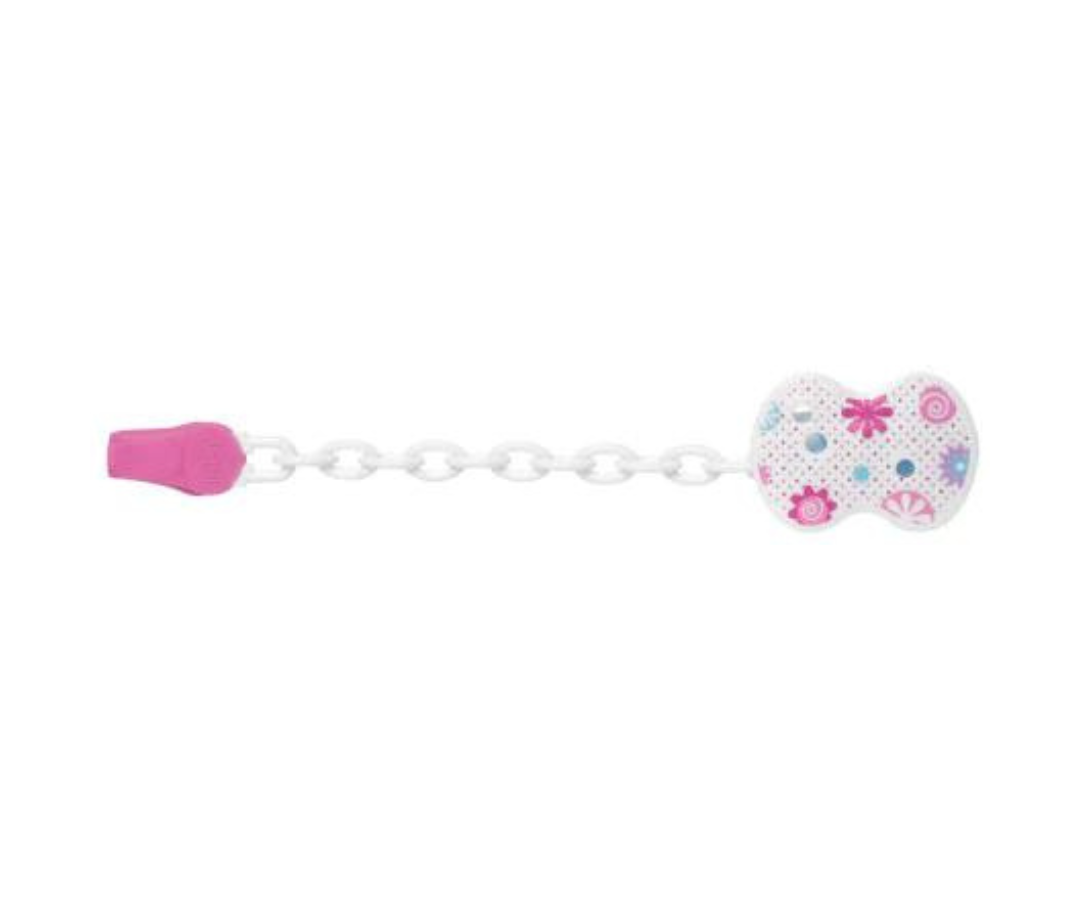 Clip Porta Chupete Con Cadena Chicco