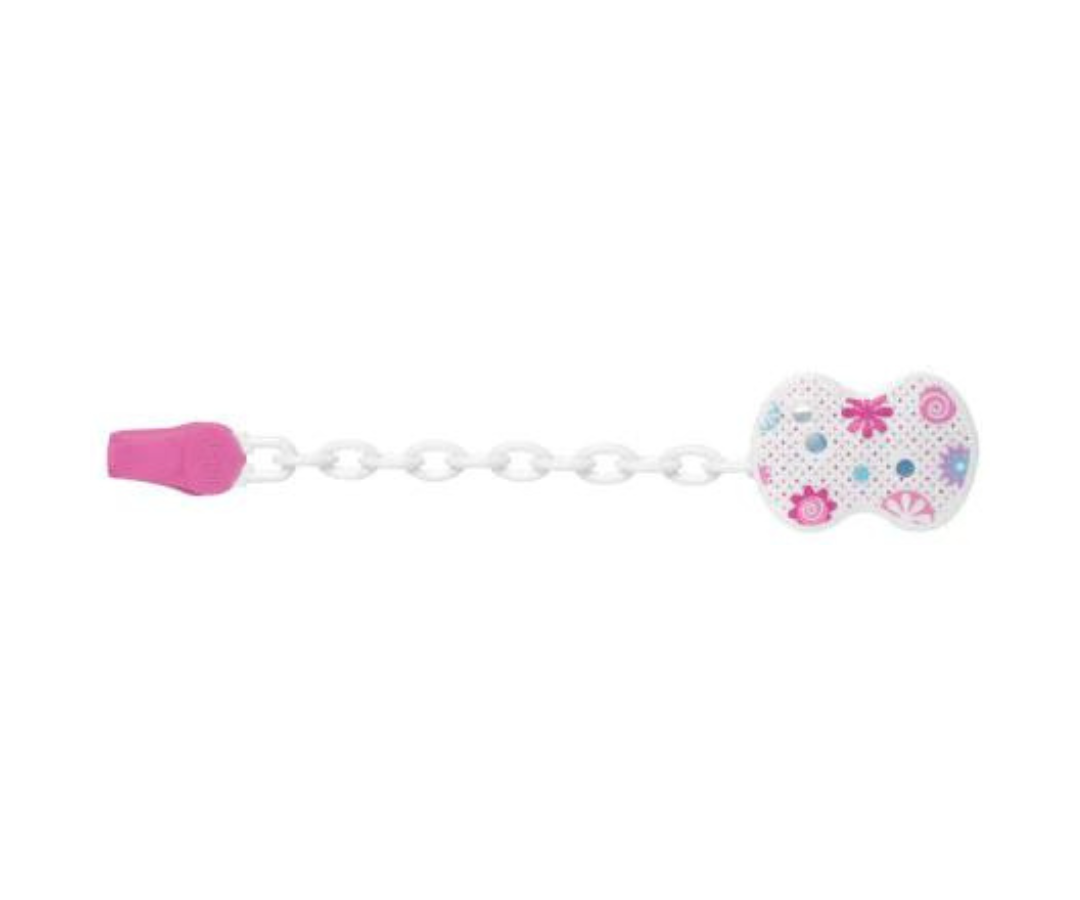 Cadena Sujetador Pacificador Rosa Chicco