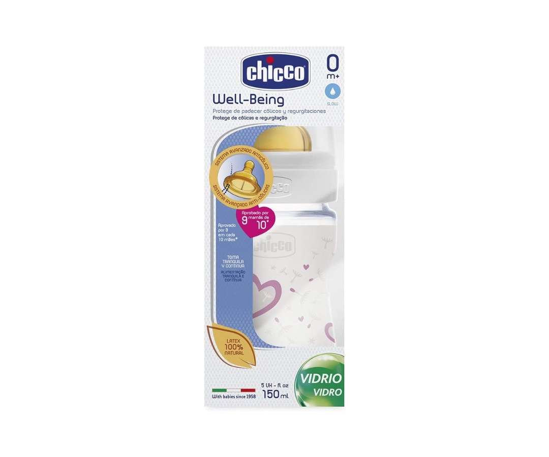 Biberón Decorado Wb Vidrio 150Ml Chicco
