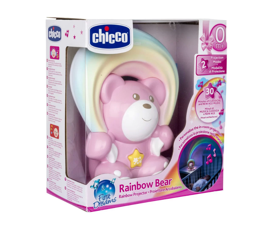 Oso Arcoiris Proyector Niña Chicco