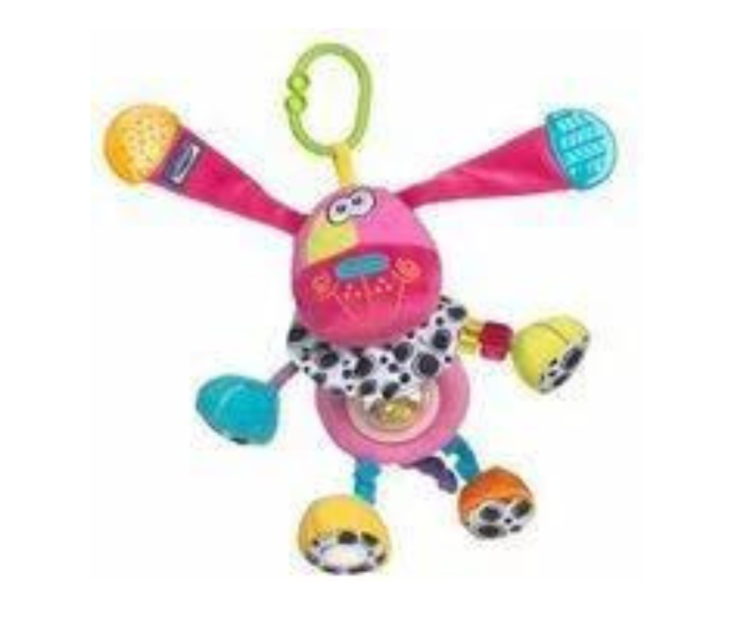 Entretenedor Perro Rosado Playgro