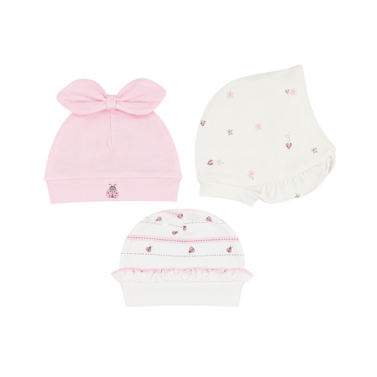 Set 3 Gorros Algodón
