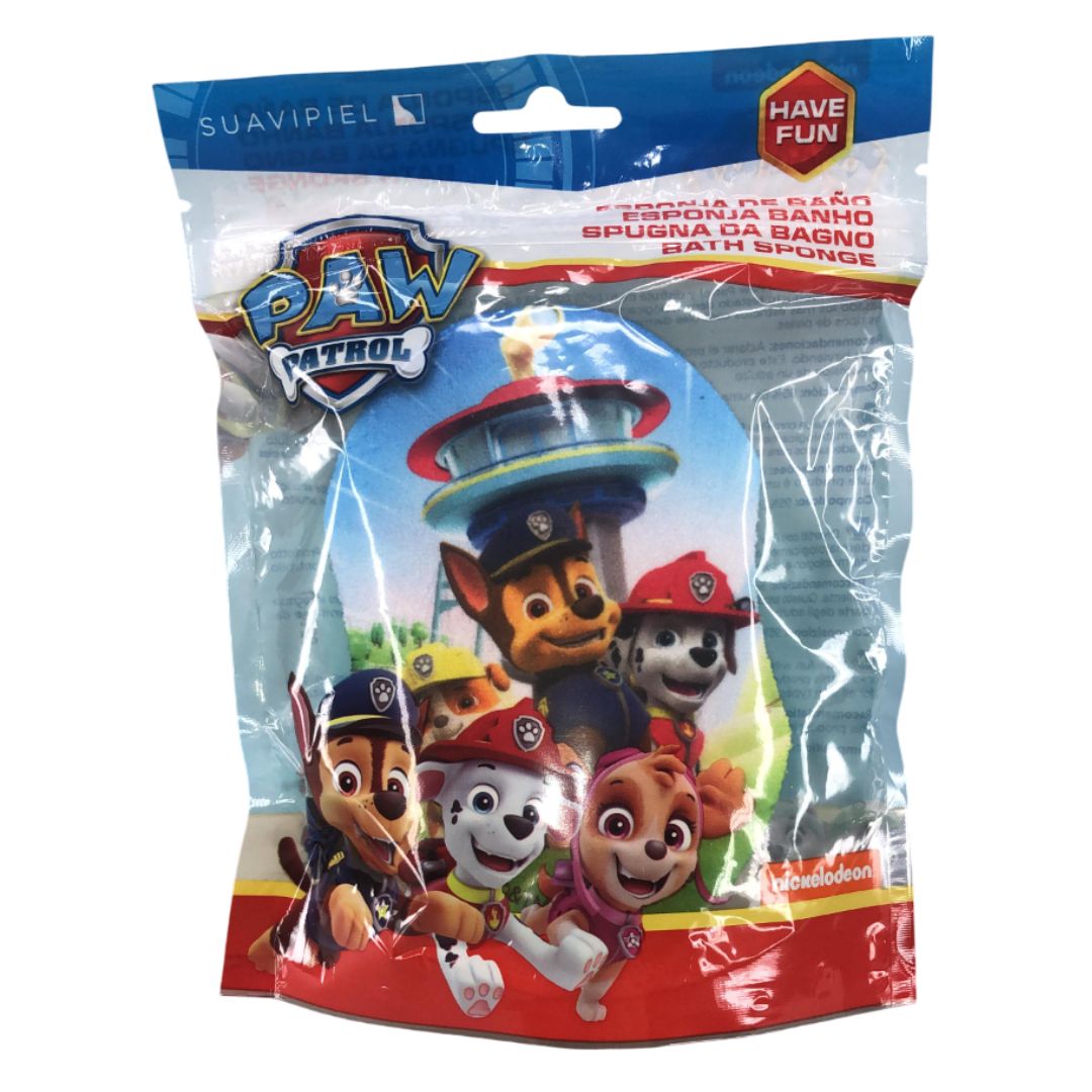 Esponja para baño bebe paw patrol
