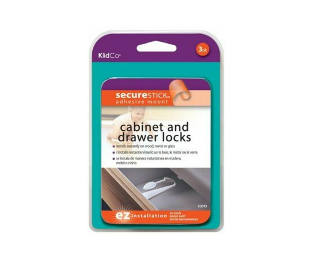 Seguro Adhesivo Para Puertas Gavinete Kidco