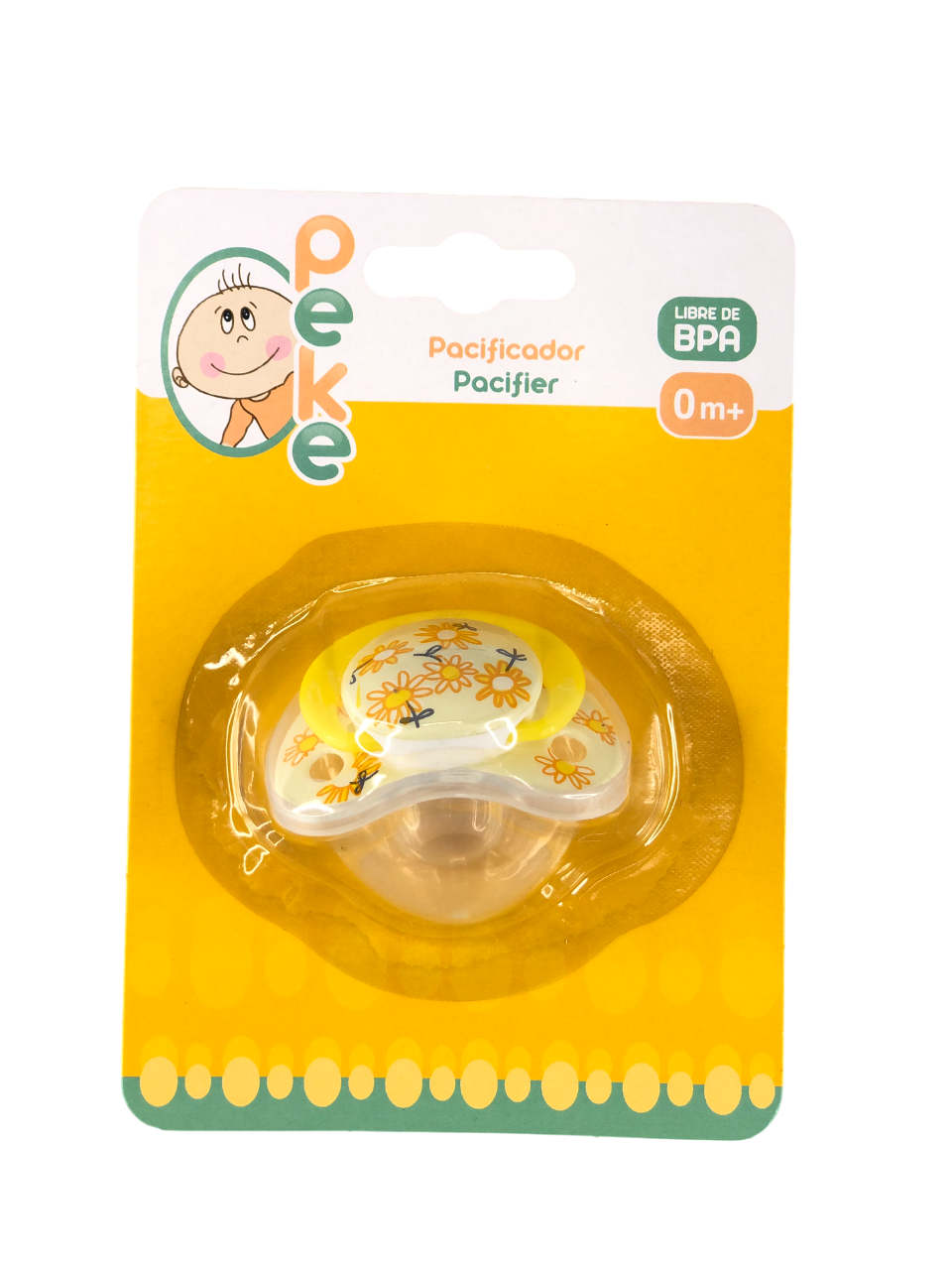 Pacificador de silicón con tapa