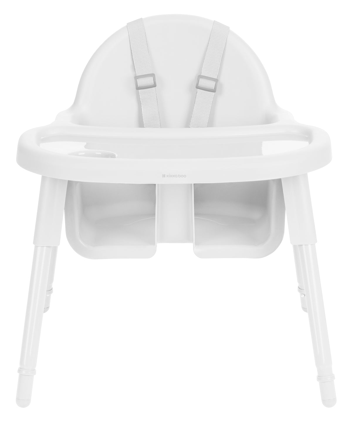 Silla de comer Jammy 2 en 1 Blanca Kikkaboo