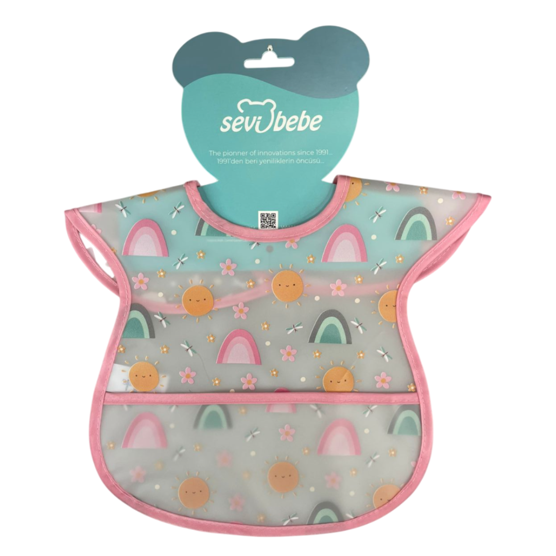 Babero de plástico diseño para niña