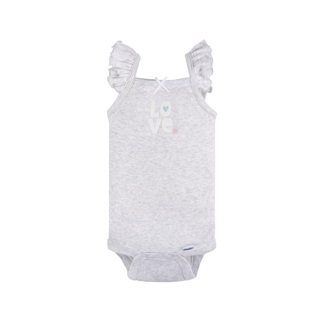 Paquete de 4 bodys Onesies® nena sin mangas