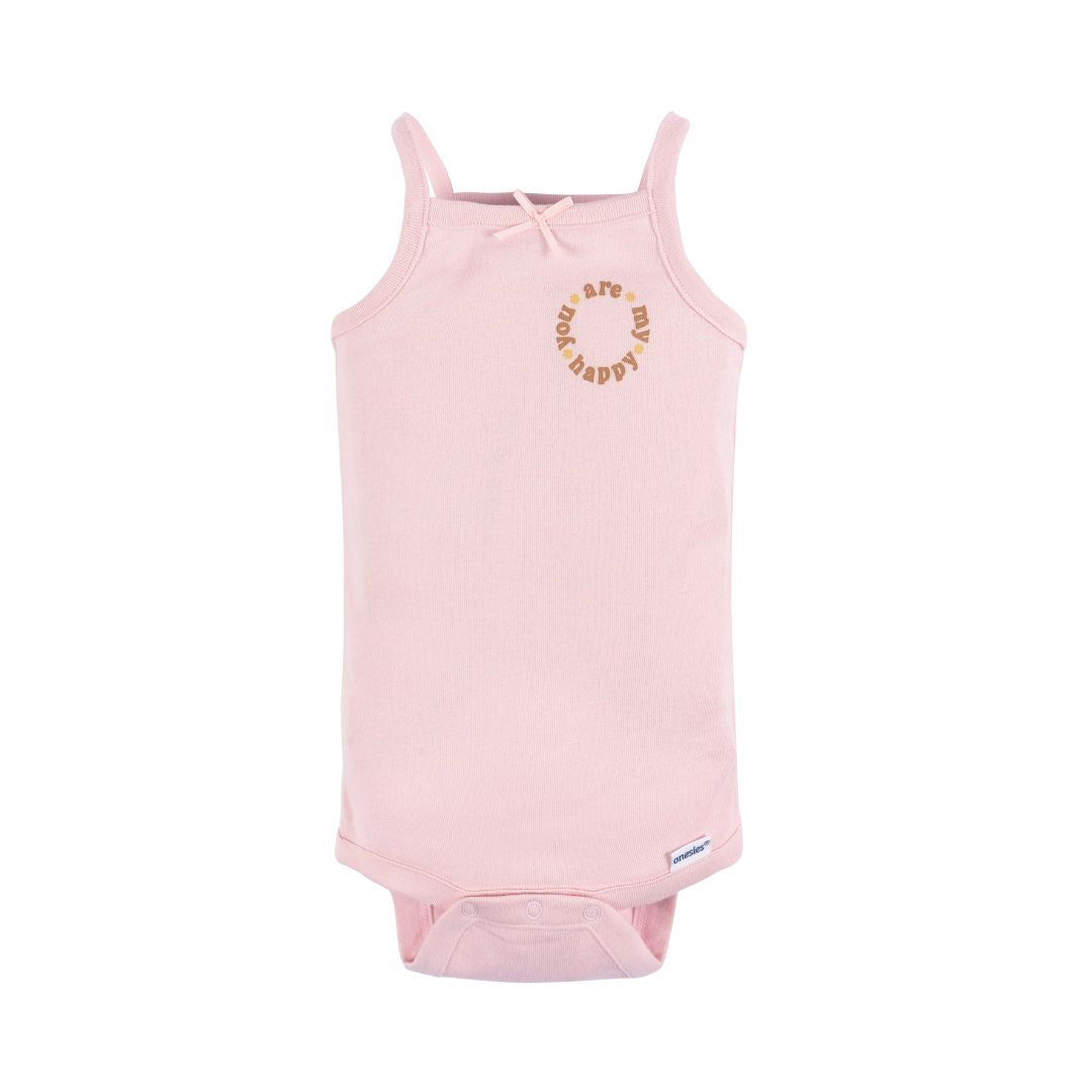 Paquete de 4 bodys Onesies® nena sin mangas