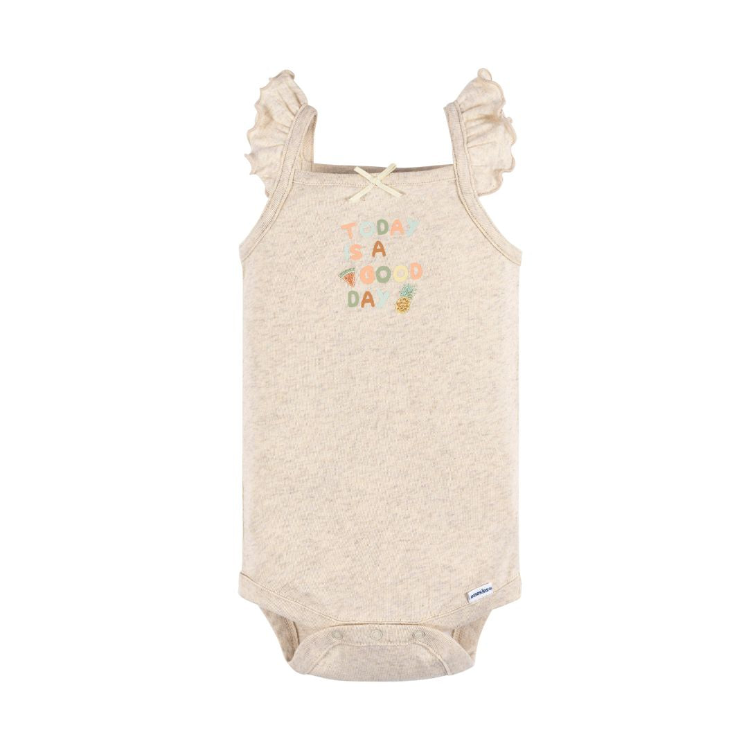 Paquete de 4 bodys Onesies® nena sin mangas