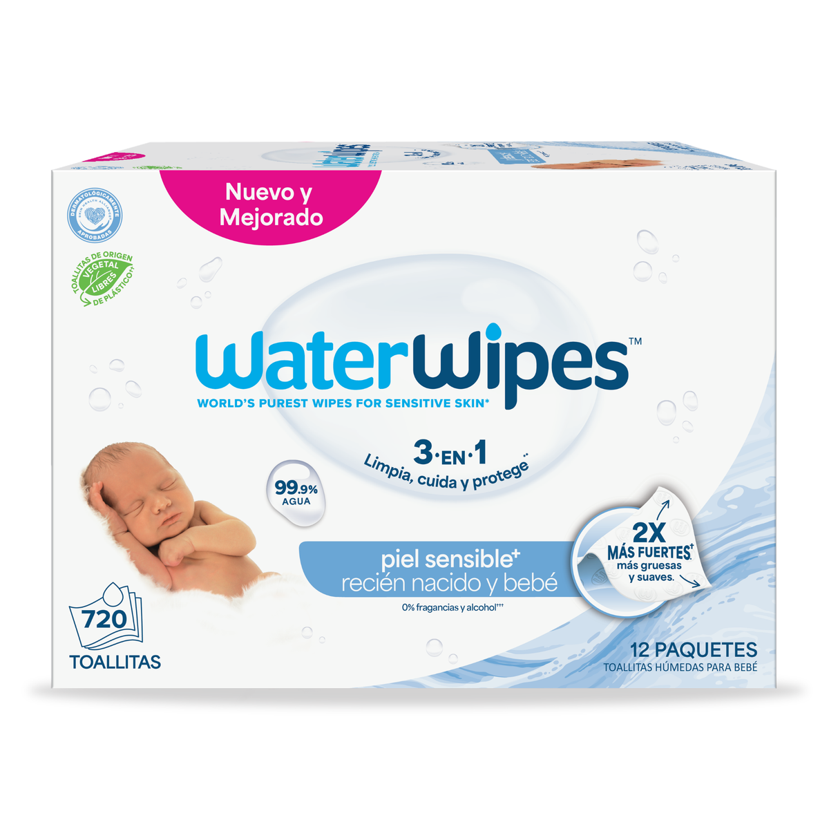 WaterWipes Value Box - 720 Toallitas