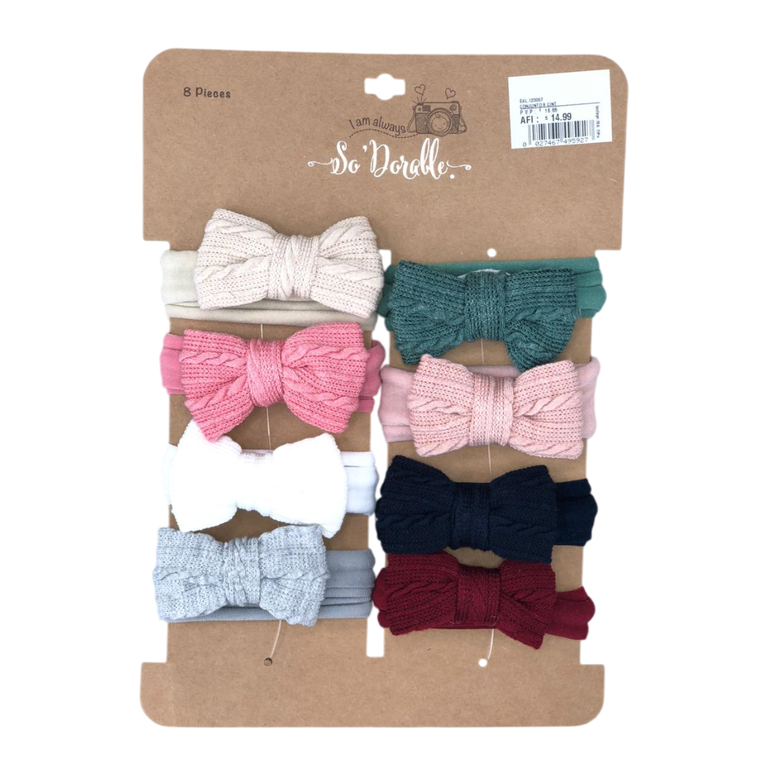 Cintillos de colores x8