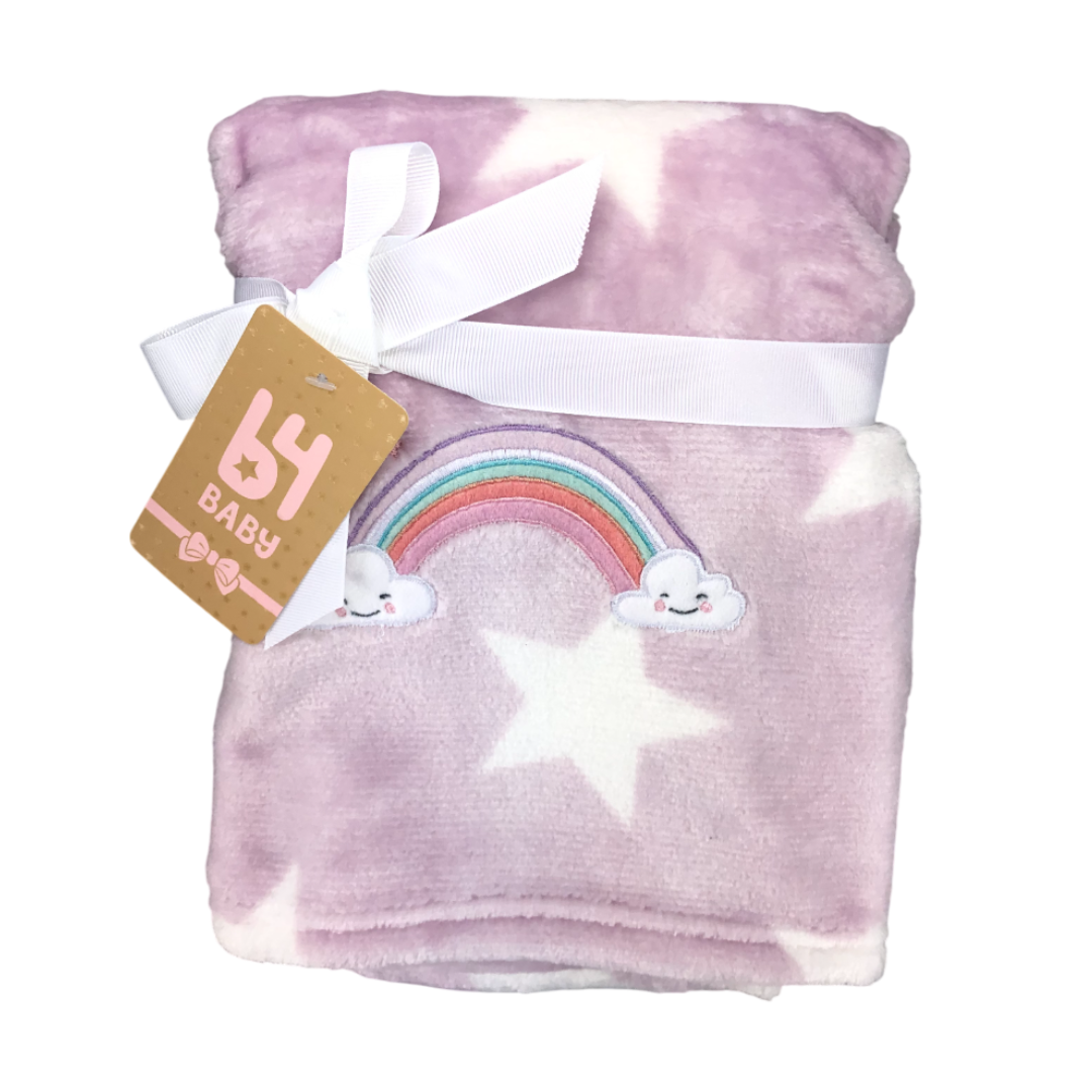 Cobija Con Tierno Diseño | Arcoíris y Estrellas B4 Baby