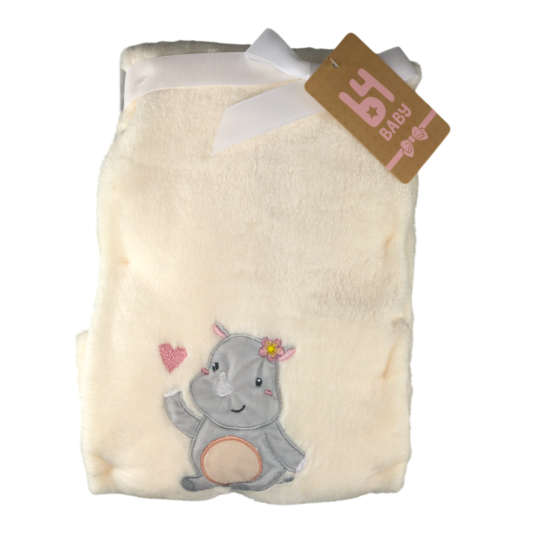 Cobija Con Tierno Diseño | Rinoceronte B4 Baby