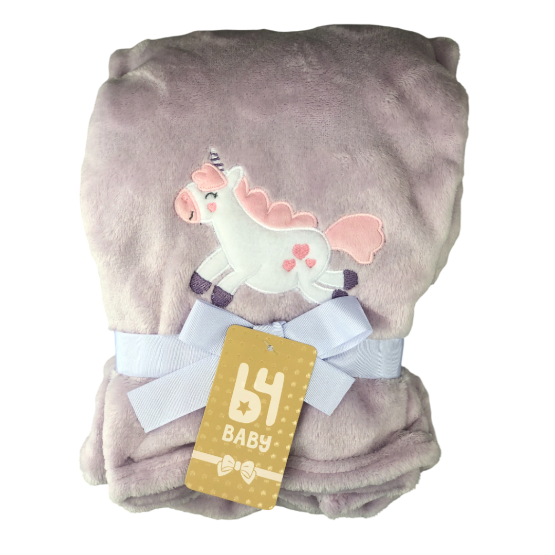 Cobija Con Relieve | Unicornio B4 Baby