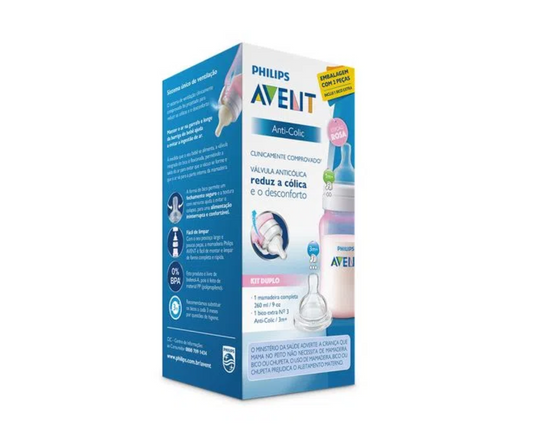 Set Biberón Anticólico 9 oz y tetina 3m