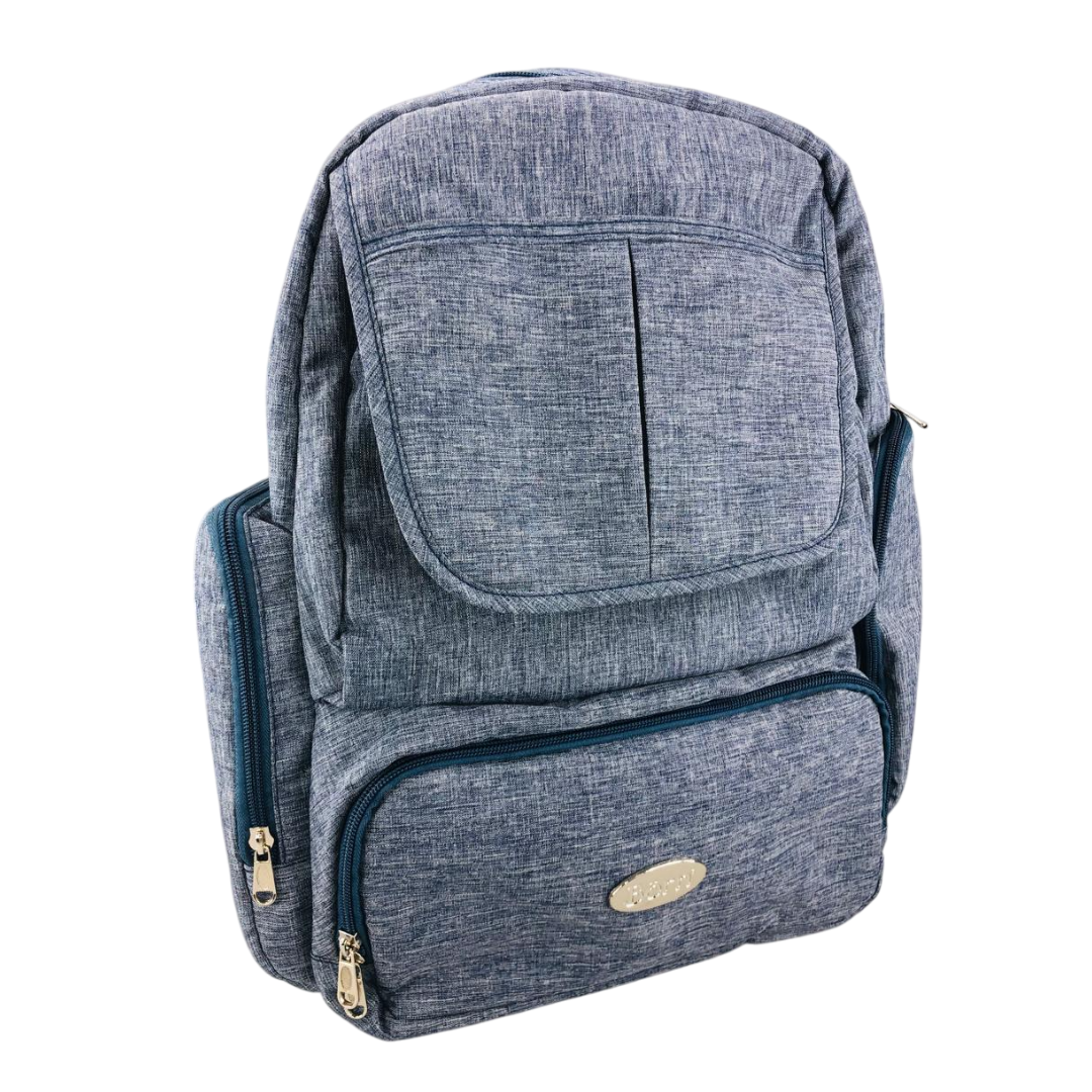 Pañalera mochila Azul Melange