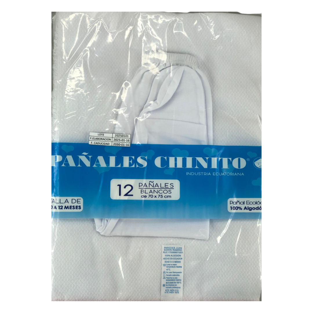 Pañales de tela x12
