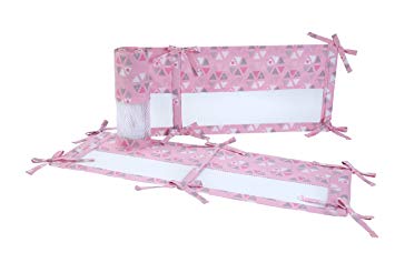 Protector De Cuna Jirafa Rosa