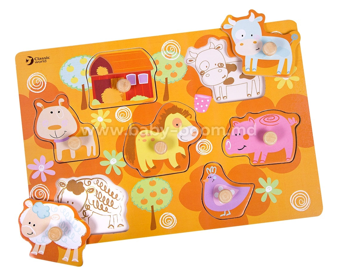 Rompecabezas Farm Puzzle 18M+ Classic Toys