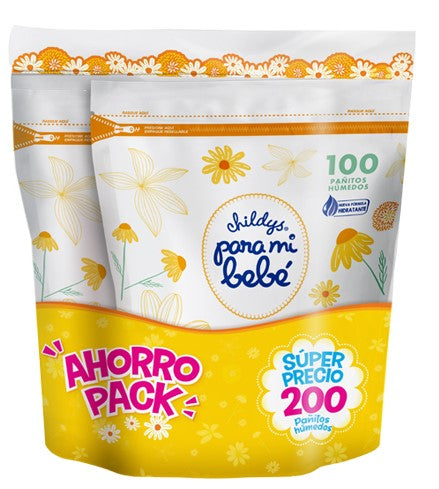 Pack Panitos Humedos Para Mi Bebe X 200
