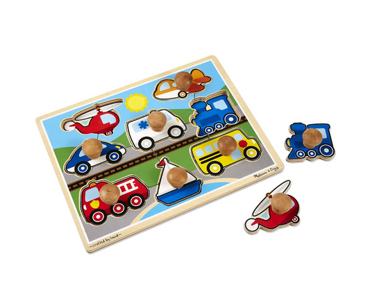 Rompecabezas 8Pcs Vehículos Melissa Doug