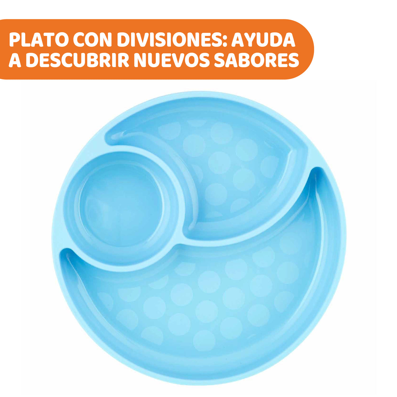 Plato con Divisiones de Silicon 12m