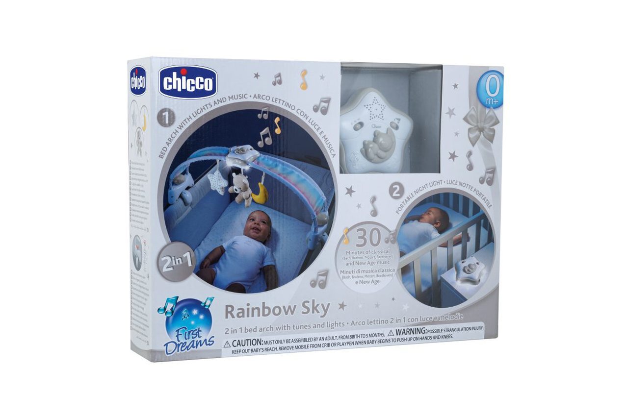 Arco De Oso Para Cuna Arcoíris | Azul Chicco