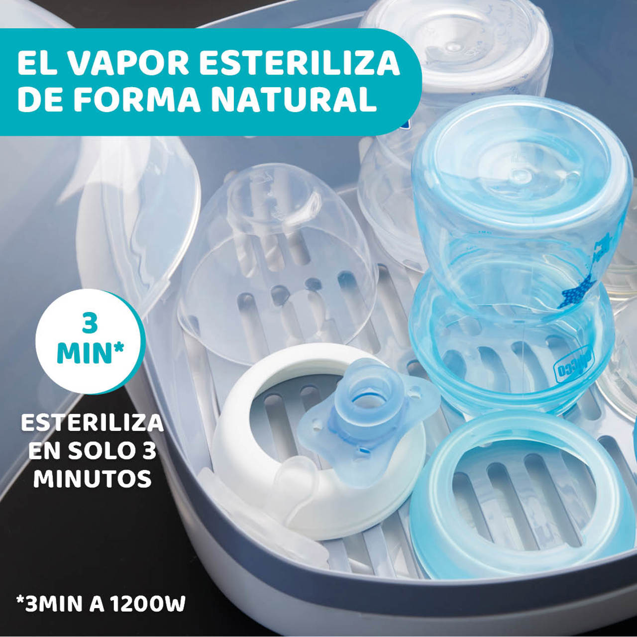 Esterilizador para microondas