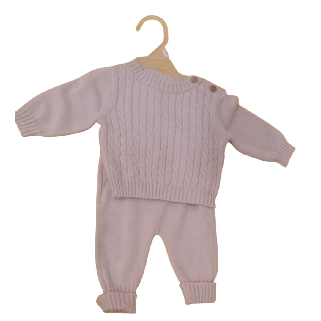 Conjunto saco y pantalón neutro