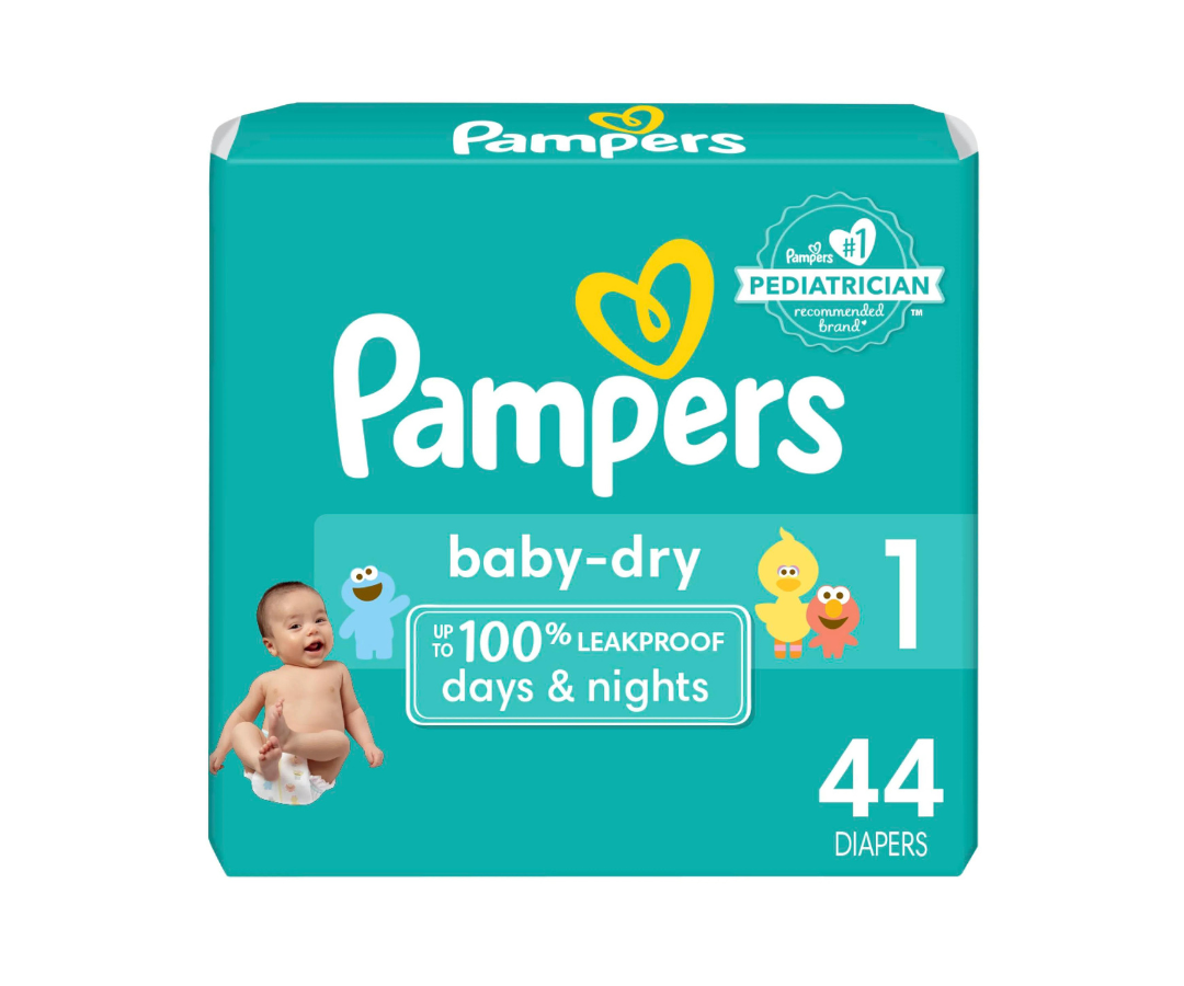 BABY DRY JUMBO S1X44 UNID PAMPERS