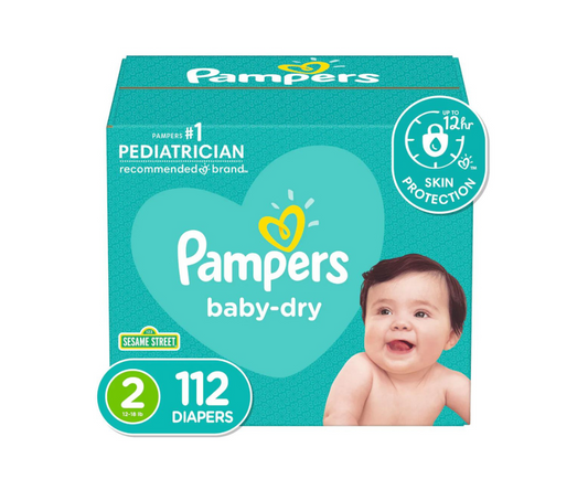 PAMPERS BABY DRY SUPER S2 X112 PAMPERS