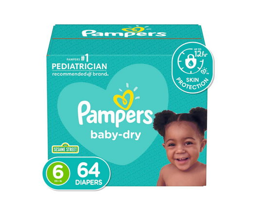 PAMPERS BABY DRY SUPER S6 X64 PAMPERS