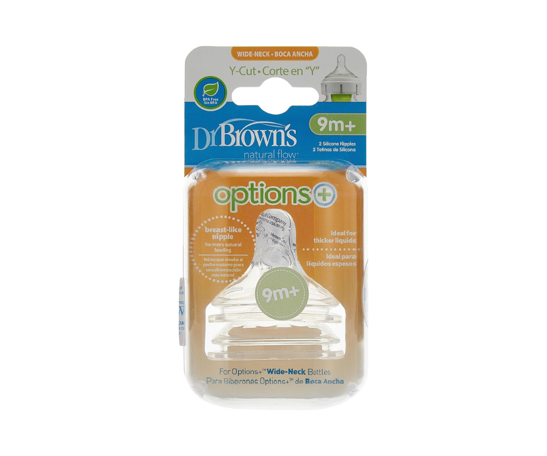 TETINAS OPTIONS DE SILICON NIVEL Y BOCA ANCHA X2 DR BROWN´S