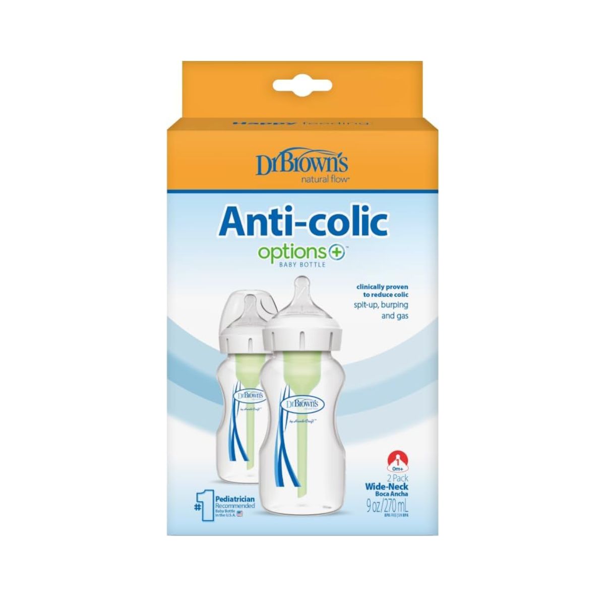 Set De Dos Biberones Dr. Brown's 9 Onzas