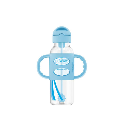 Biberón De Transición Con Sorbete Y Agarradera | Azul